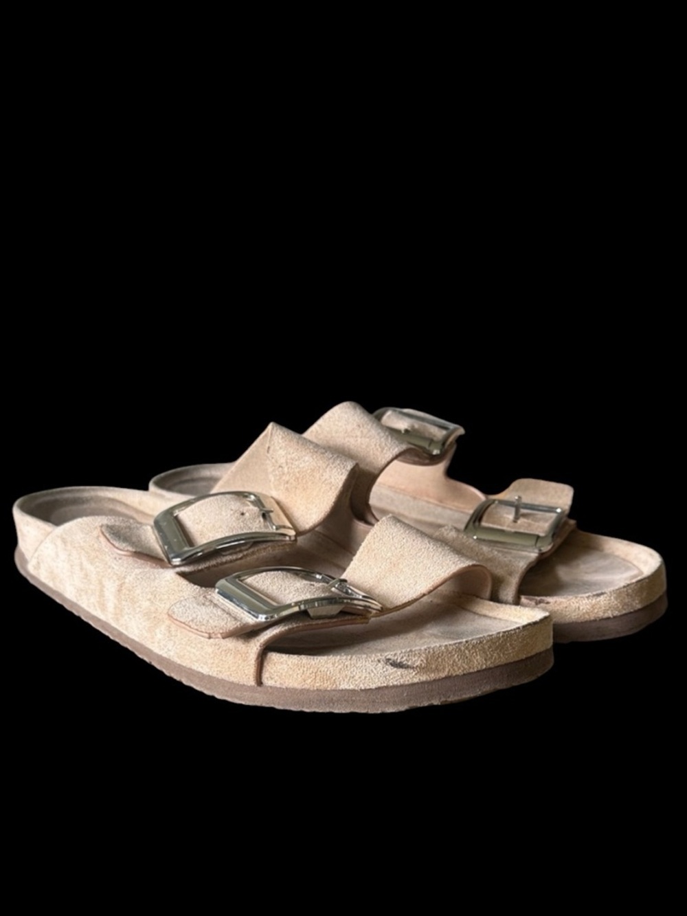 MADDEN GIRL suede sandals, double strap size 8 1/2 - Picture 2 of 8